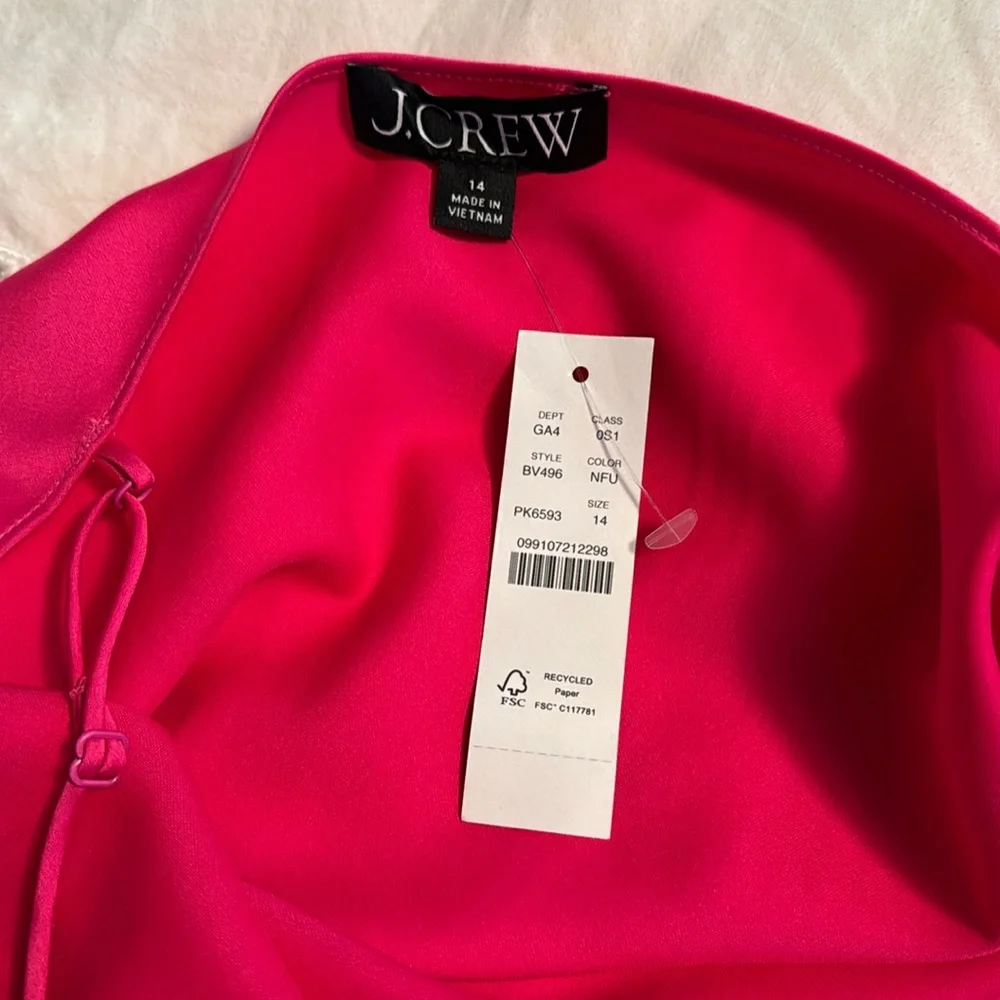 J.Crew Gwyneth slip dress in luster charmeuse BV496
